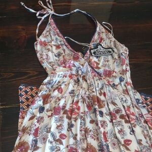 Angie Multicolor Floral Halter Dress